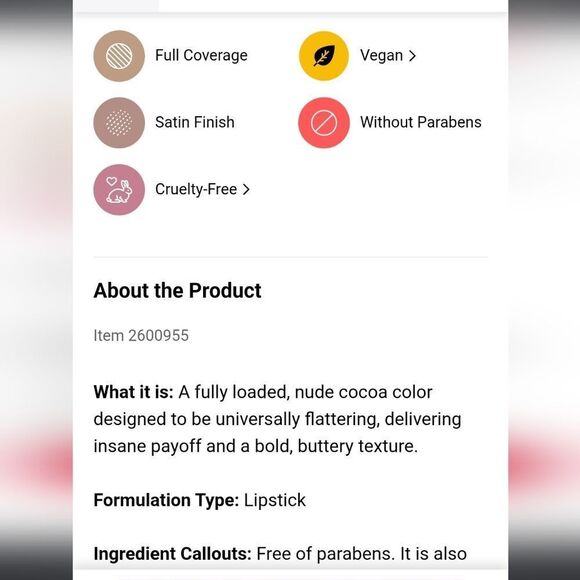 Too Faced Cocoa Bold Buttercream Lipstick NWT - Picture 8 of 8